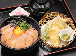 ぶり丼天ぷらセット