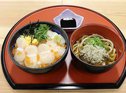 北海丼とミニとろろ昆布うどん
