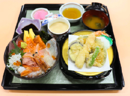 海鮮丼天ぷらセット