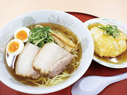 G.塩チャーシューラーメン＆ミニ天津飯セット