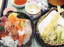 海鮮丼天ぷらセット