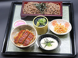 ミニうな丼ざるそばセット